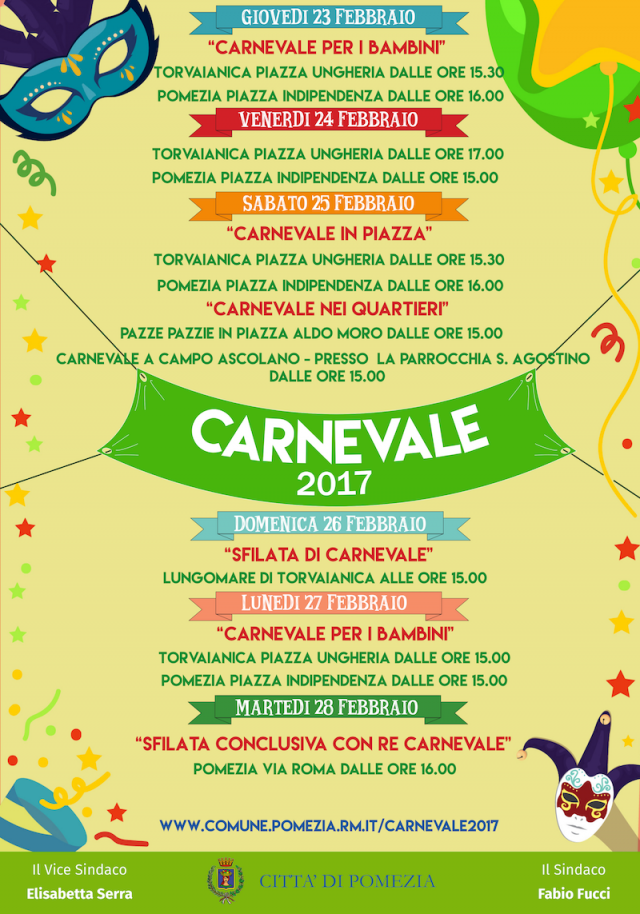 manifesto carnevale 2017