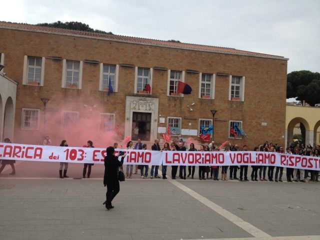 protesta dipendenti comunali