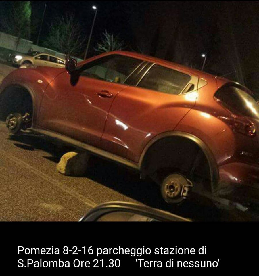 auto furto ruote