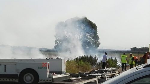 incendio aeroporto Fiumicino cargo city