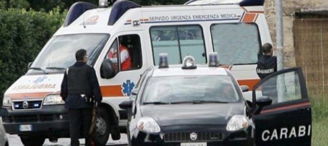 carabinieri e ambulanza aprilia