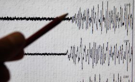 Il sismografo che segna il terremoto di oggi a Guidonia e Tivoli