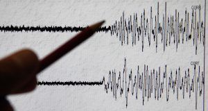 Il sismografo che segna il terremoto di oggi a Guidonia e Tivoli