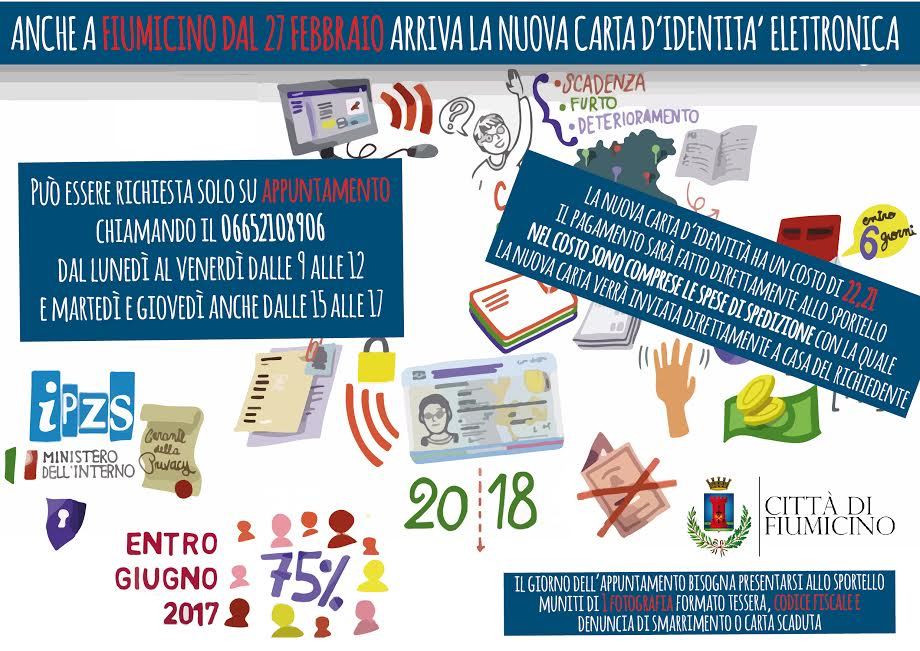 Fiumicino, al via la carta d'identità elettronica