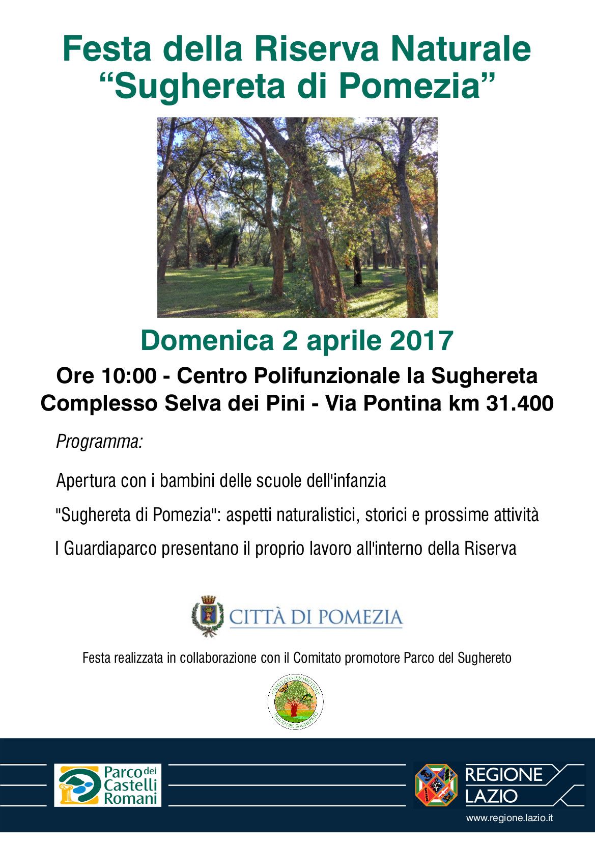 Riserva naturale della Sughereta di Pomezia: il 2 Aprile giornata di ...