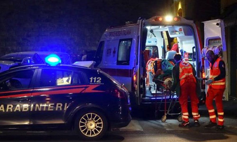 carabinieri ambulanza notte