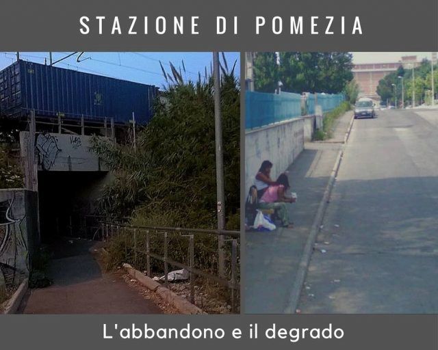 Pomezia, stazione S. Palomba, i pendolari