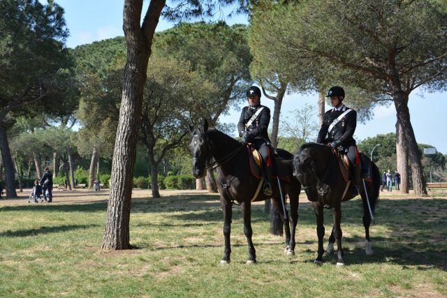 Carabinieri a cavallo nei parchi della Capitale (2) ostia