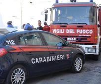 Ciampino incendio nella notte