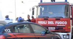 Ciampino incendio nella notte