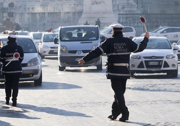 Blocco traffico Roma