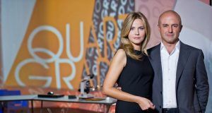 Alessandra Viero e Gianluigi Nuzzi che presentano Quarto Grado