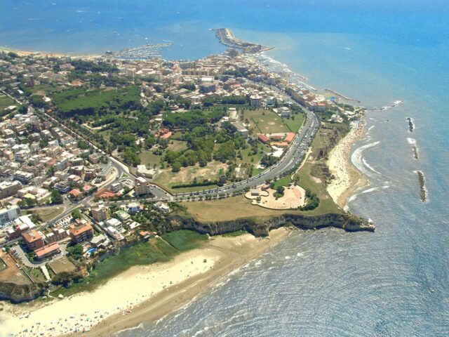 anzio dall'alto