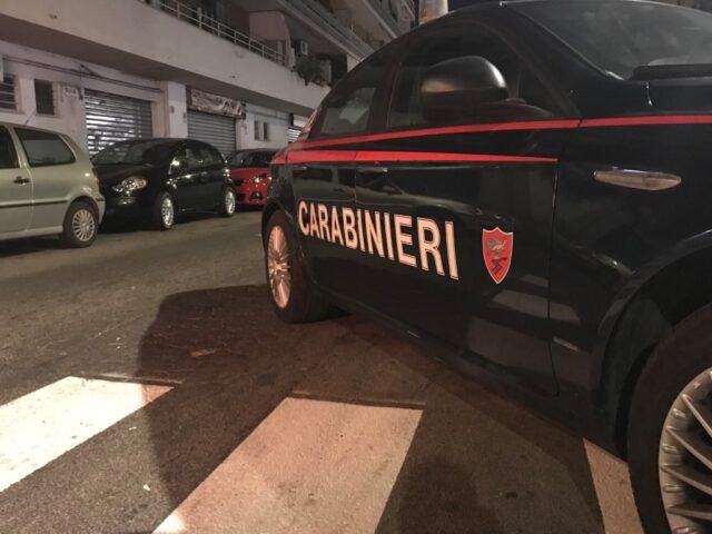 Una Gazzella dei Carabinieri intervenuta fiano romano