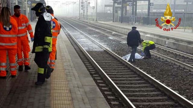 investito treno