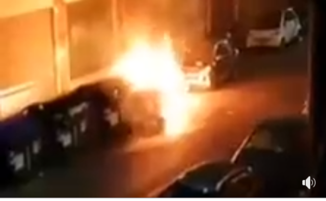 fuoco rifiuti roma