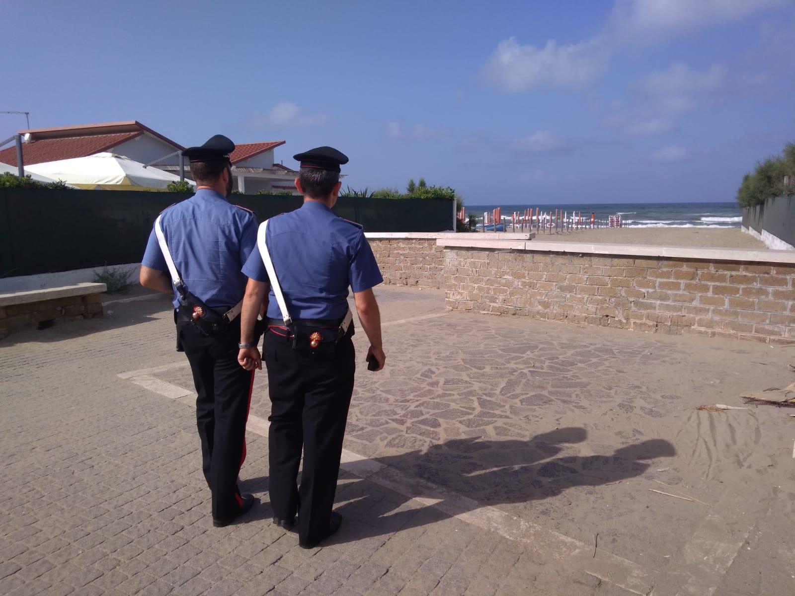 Carabinieri a mare a Passoscuro