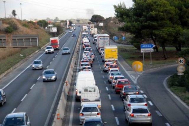 Nuovo incidente sulla Pontina: code in direzione Latina Foto di repertorio