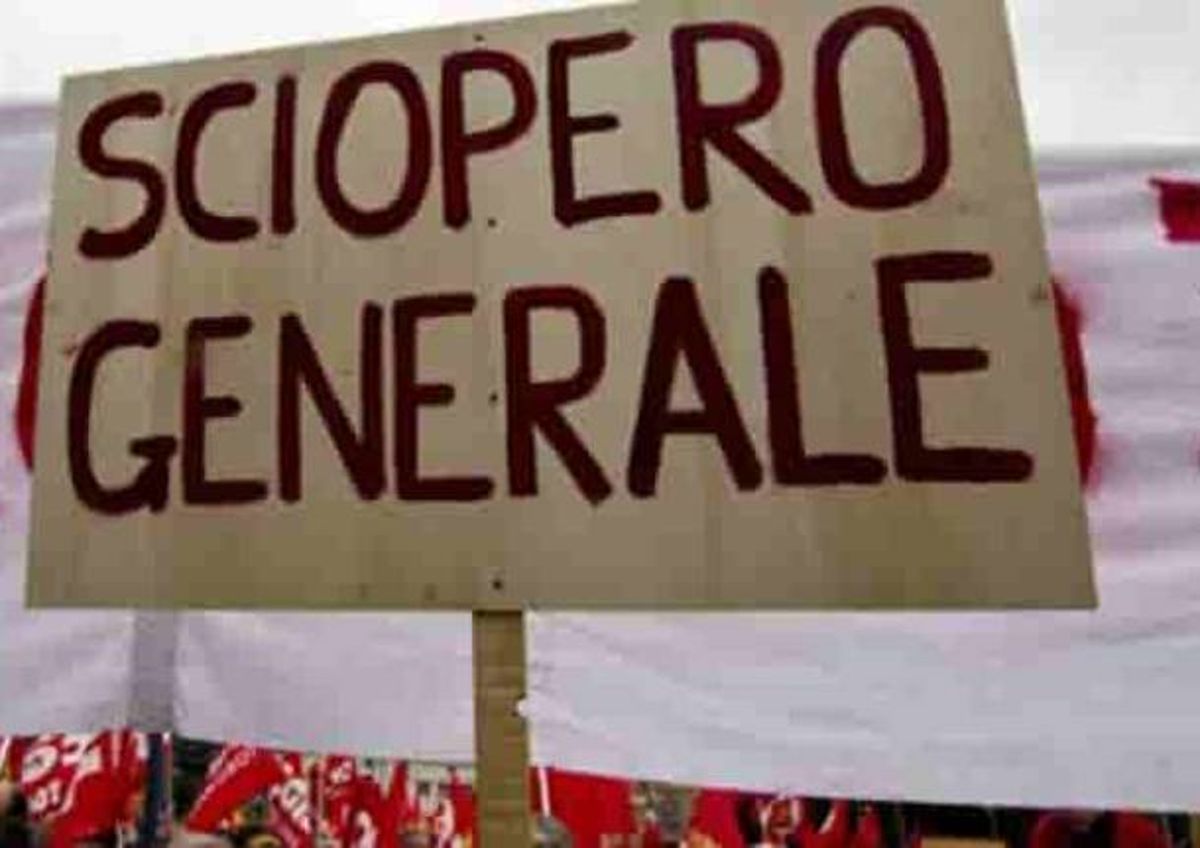 sciopero generale 25 ottobre 2019