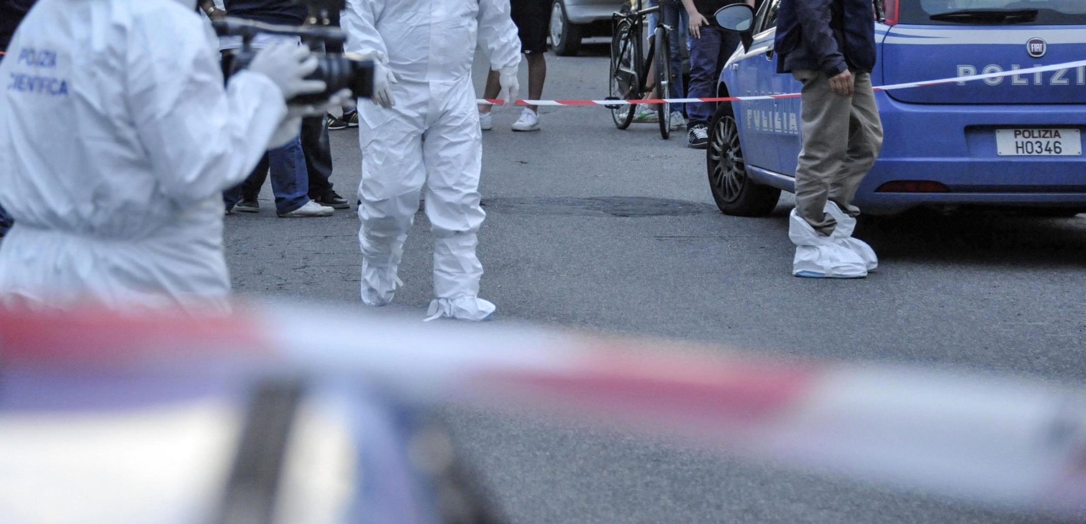 Polizia Scientifica per l'omicidio a Roma