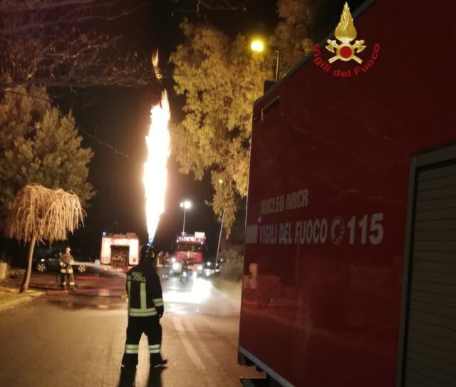 incendio esplosione cerveteri