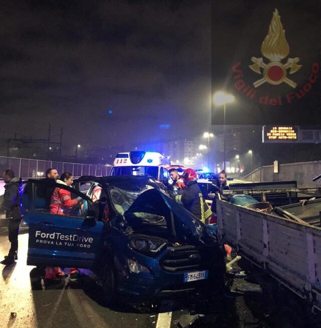 incidente tangenziale est