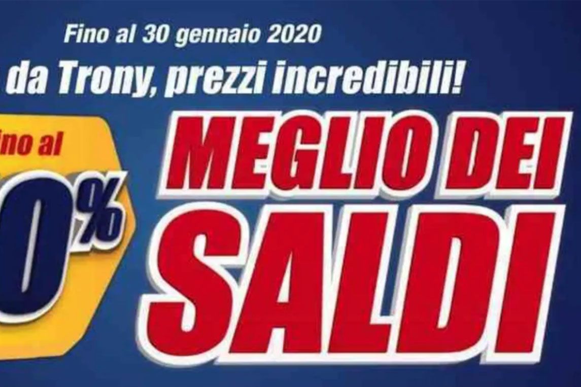 Volantino Trony Meglio dei Saldi