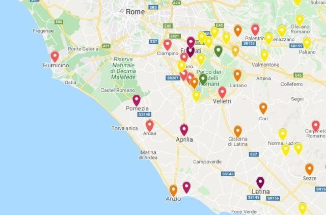 mappa contagi 28 marzo