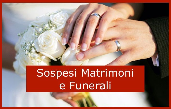 coronavirus matrimoni sospesi