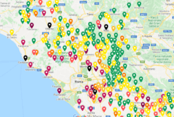 MAPPA CORONAVIRUS LAZIO