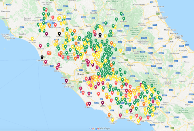 cartina contagi 4 aprile