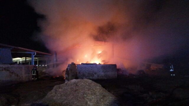 incendio fienile
