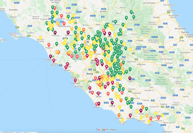 mappa contagi coronavirus
