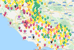 coronavirus mappa lazio