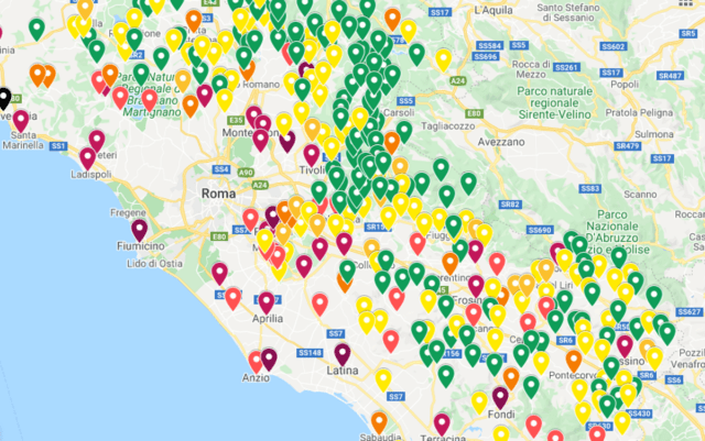 coronavirus mappa lazio comuni coronavirus mappa lazio comuni