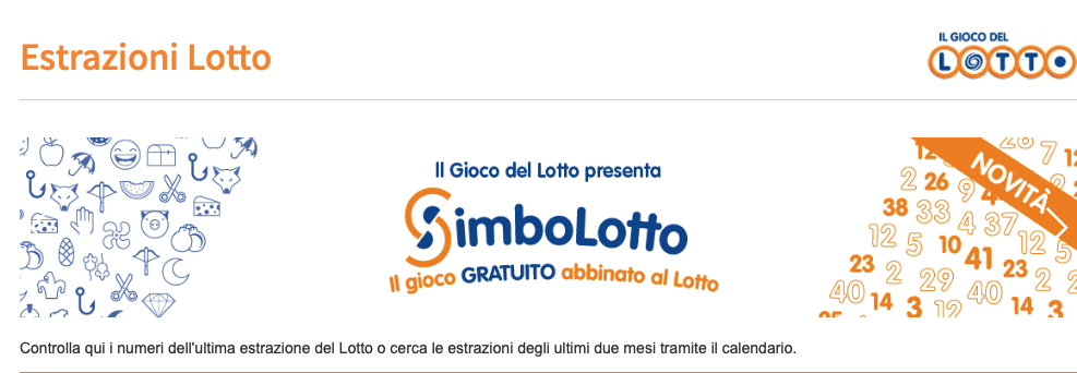 Simbolotto 13 novembre 2021