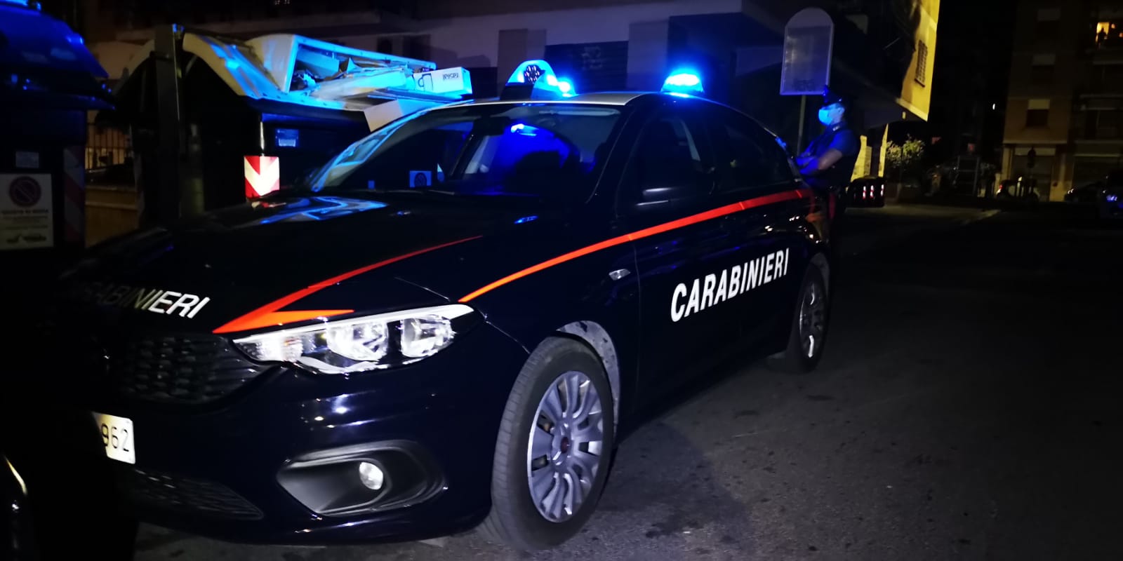 Carabinieri intervenuti per l'incidente mortale a cori