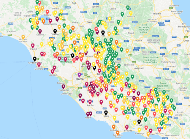 mappa contagi