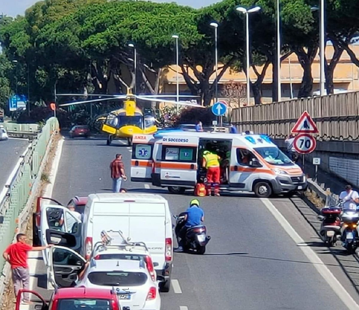 incidente via appia