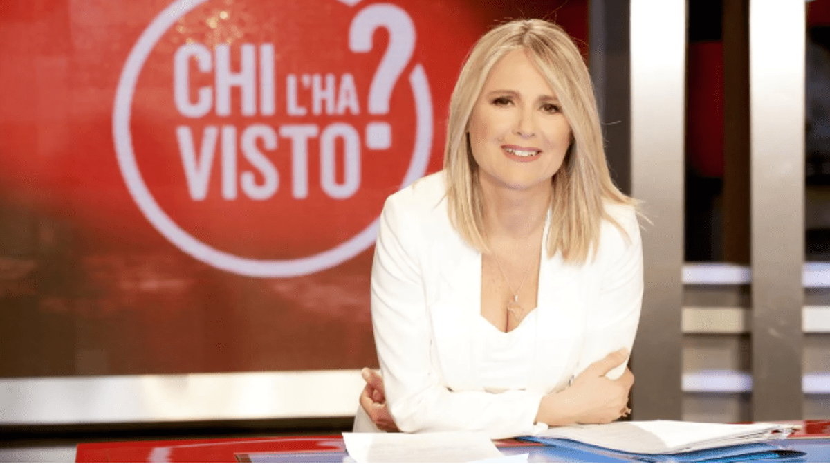 Federica Sciarelli che presenta Chi l'ha visto?