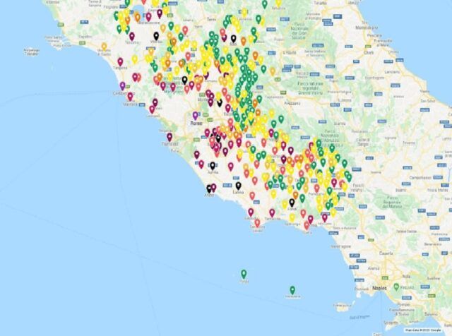 MAPPA CONTAGI