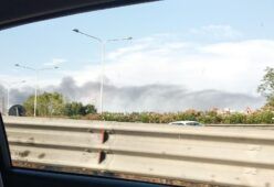 Incendio viadotto magliana