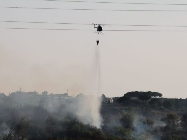 incendio elicottero