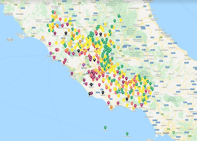 mappa coronavirus