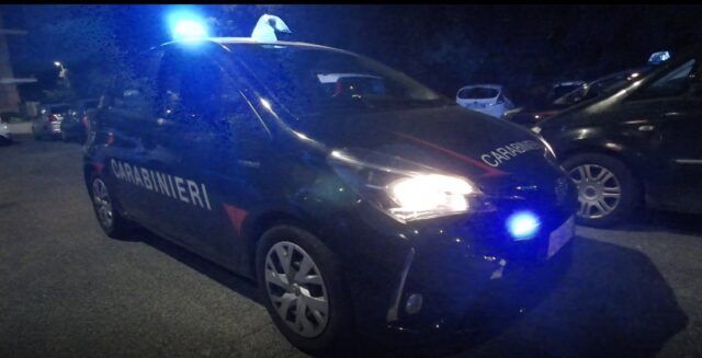 Una pattuglia dei Carabinieri intervenuta
