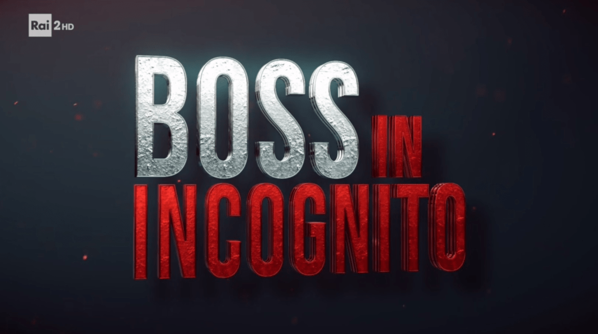 Boss in incognito il logo su Rai 2