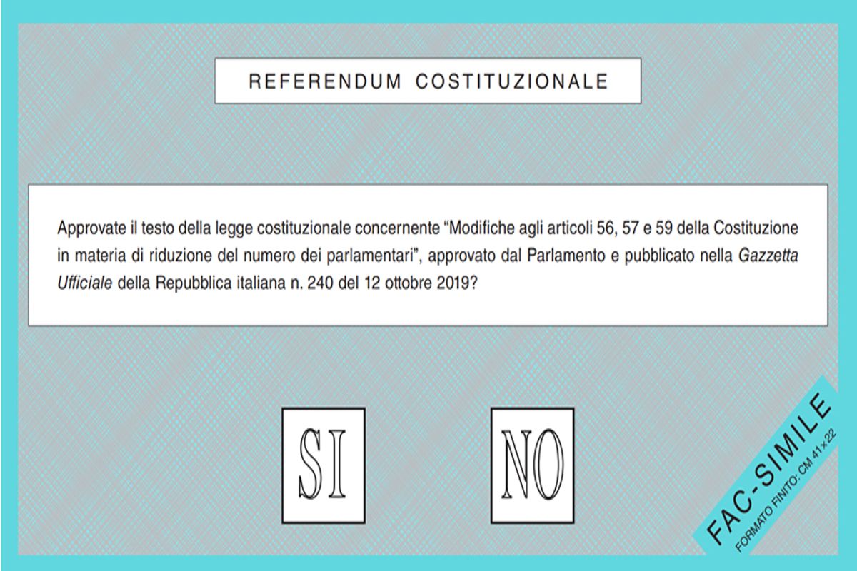 Risultati Referendum 2020 sul taglio dei parlamentati