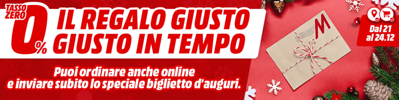 offerte MediaWorld Natale 21-24 dicembre 2020
