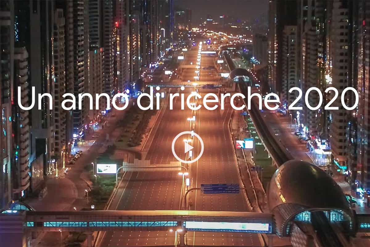 Un anno di ricerche Google