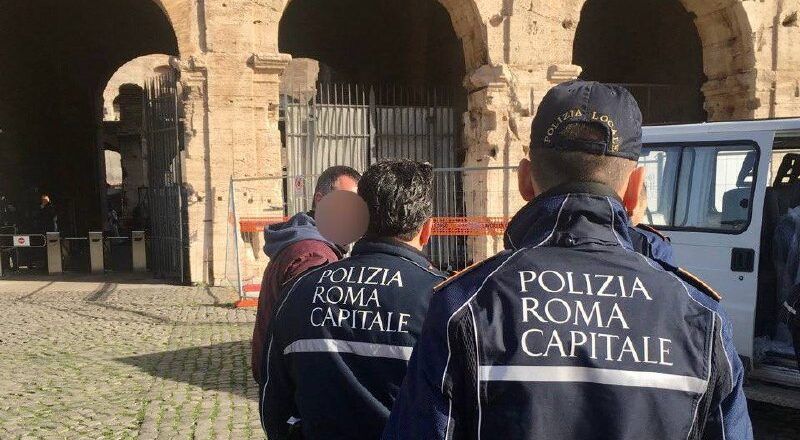 polizia locale roma sequestro